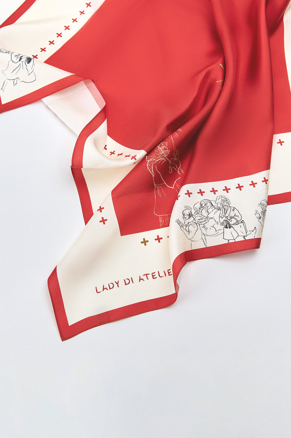 Hedvábný šátek "Zářící" (LadyDi) , U00003674