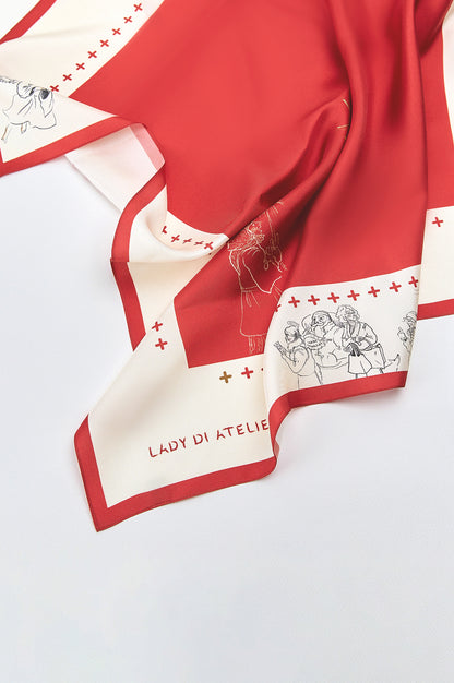 Hedvábný šátek "Zářící" (LadyDi) , U00003674