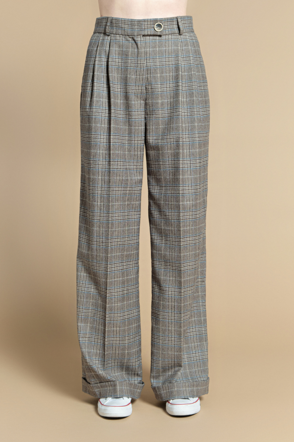 Pants, gray check (TLL)