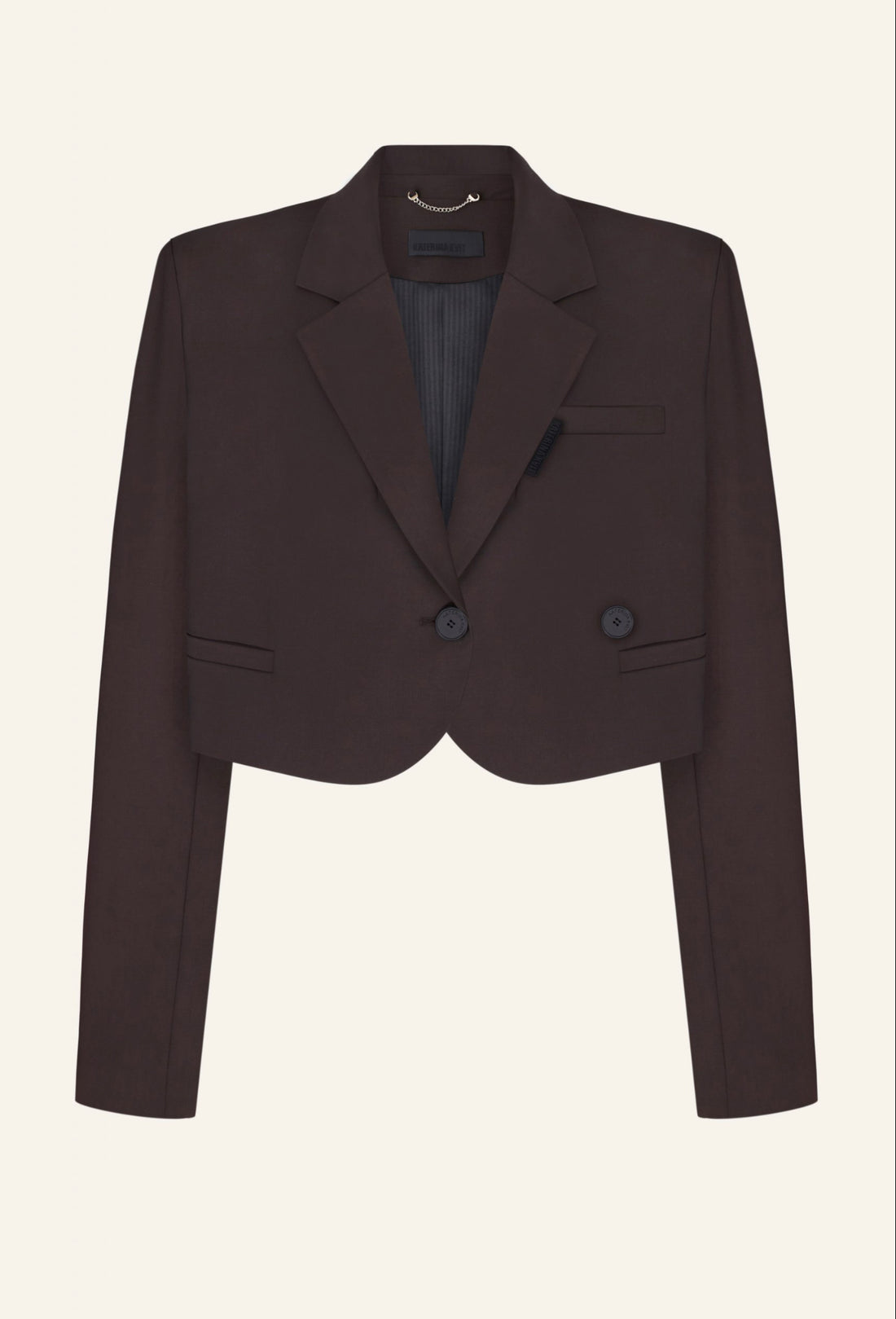 Brown wool short jacket (K.KVIT, T.MOSCA) JAW232402