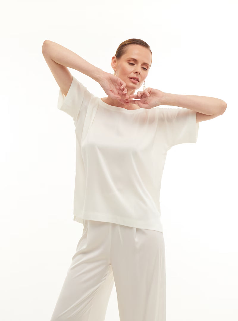 Tričko bílá BASIC, (Mint) 02005