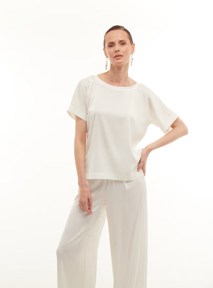 Tričko bílá BASIC, (Mint) 02005