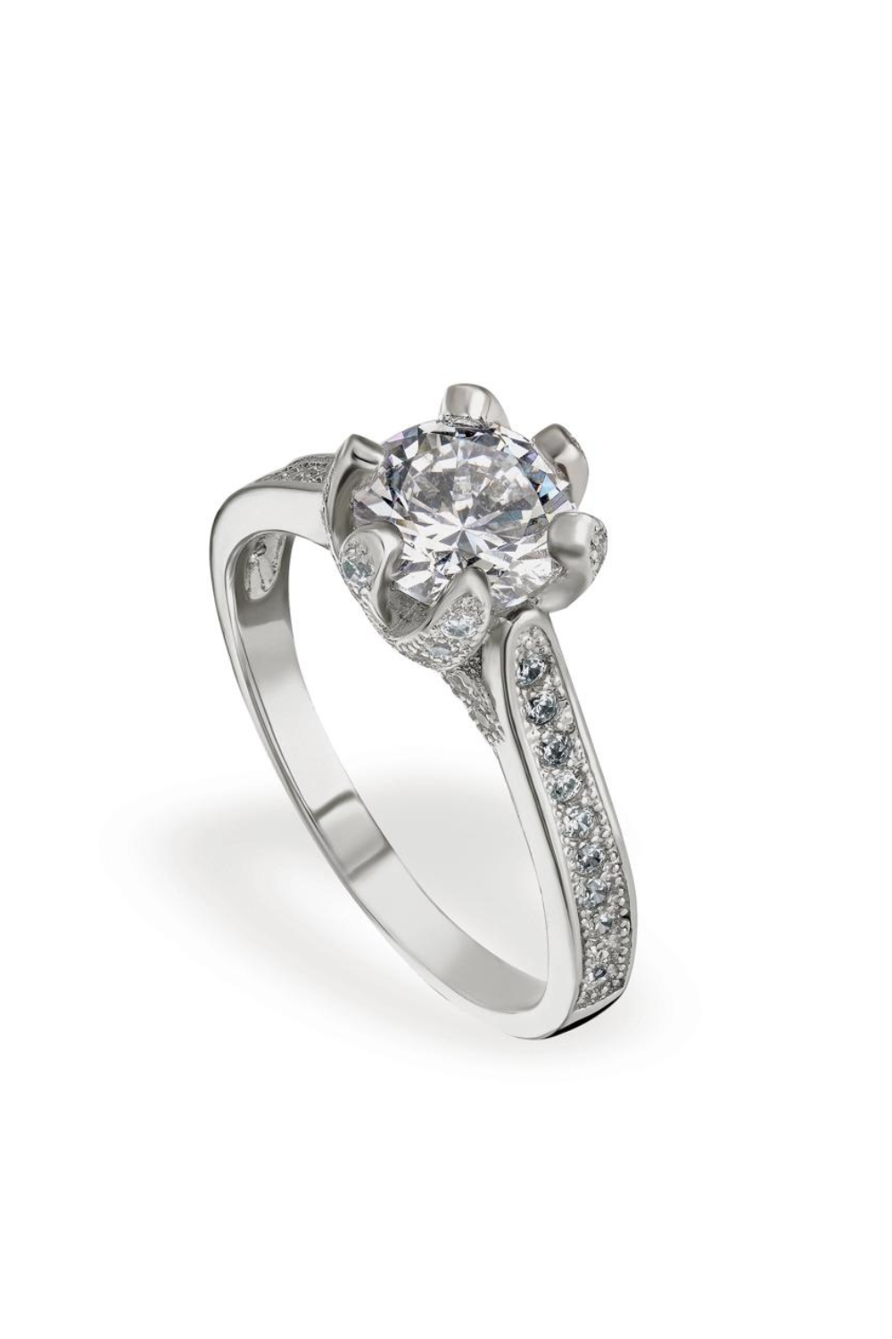 Stříbrný prsten Koruna, Vel.57, (SILVERAMO), K2F239