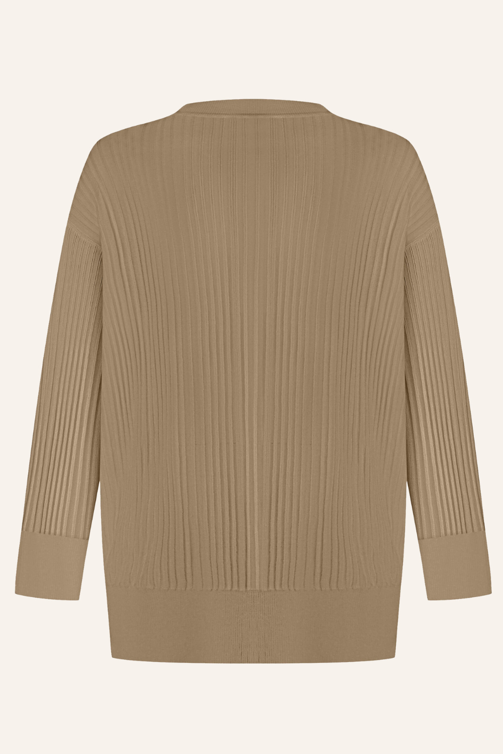 Knitted cardigan, beige (T.Mosca), GOL24-04