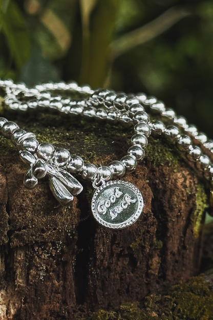 SOLO- bracelet good luck (silver dog) M0016