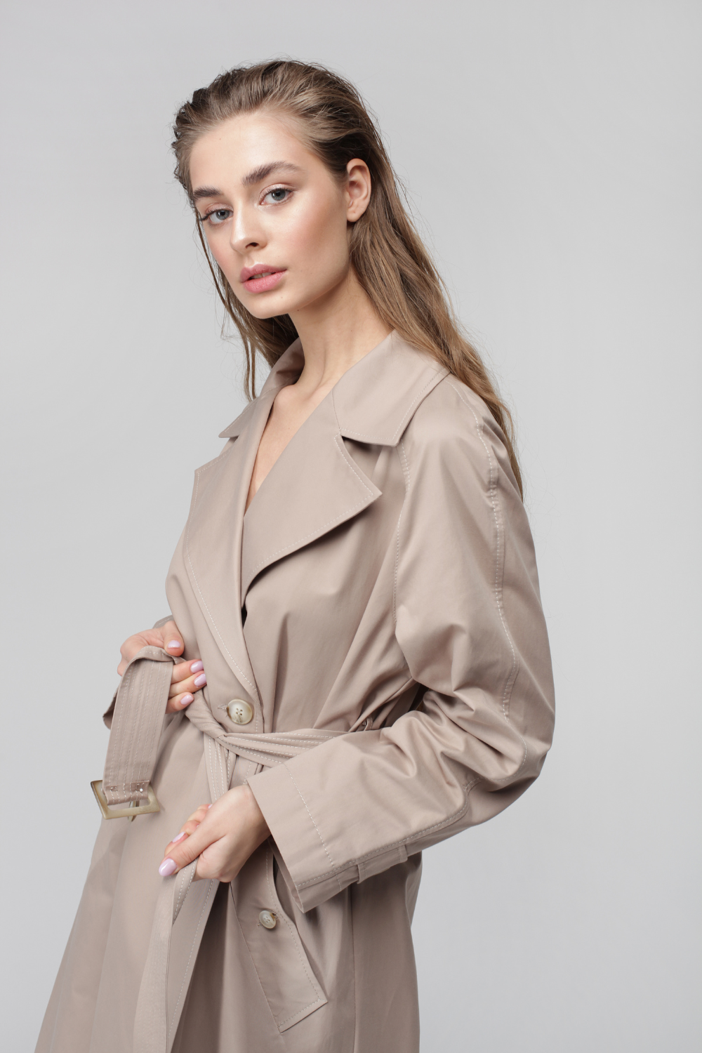 Cotton belted trench coat (Miss Secret) JA-015