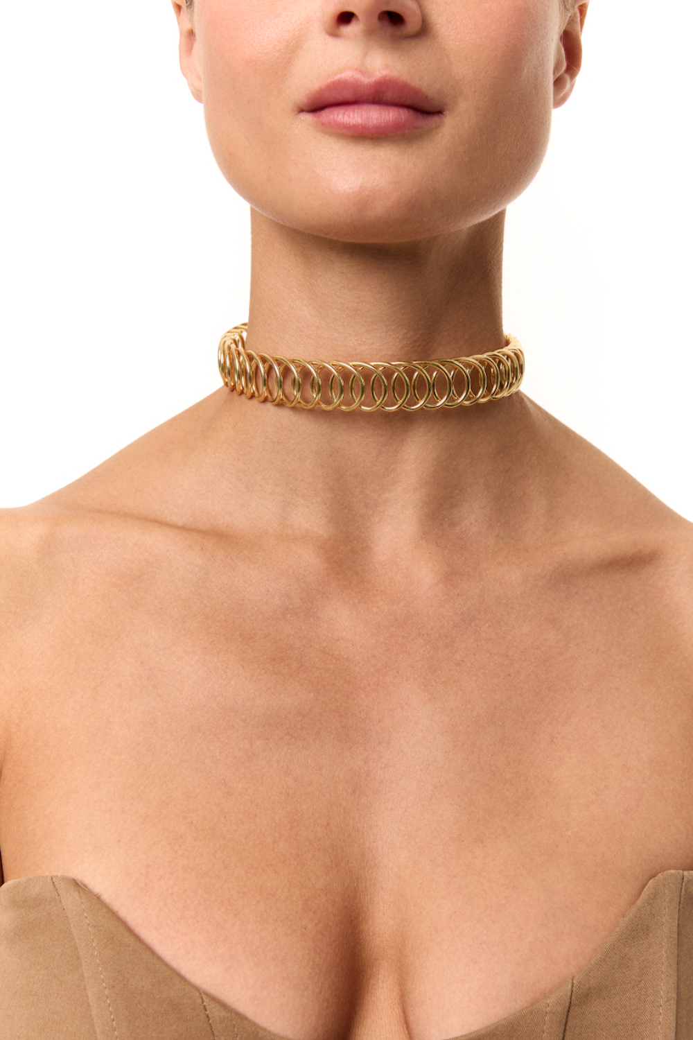 Choker KARMA Original, gold, (GrainsDeVerre), CHK02