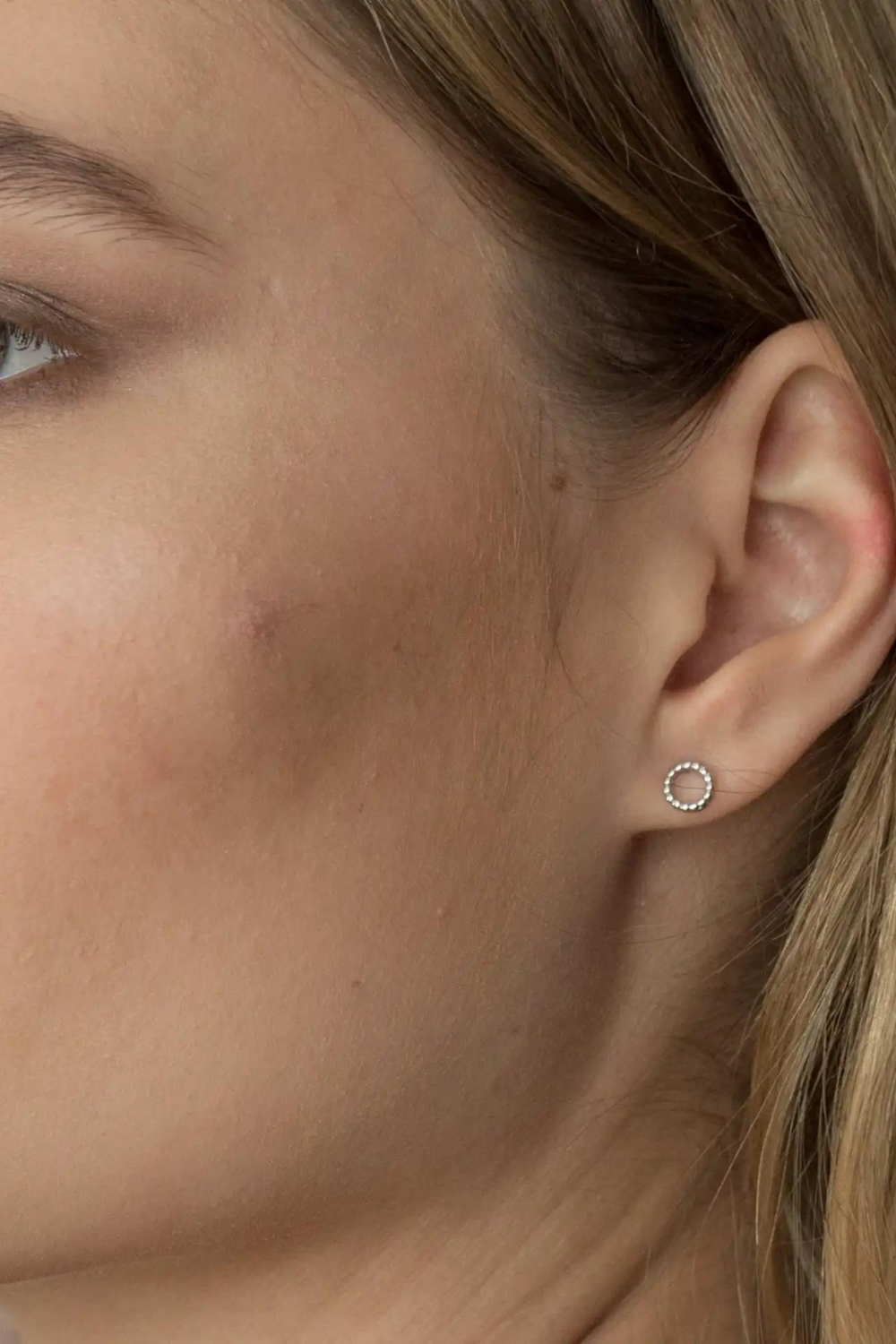 Náušnice stříbrné puzety Kruh (SilveAmo), C21322