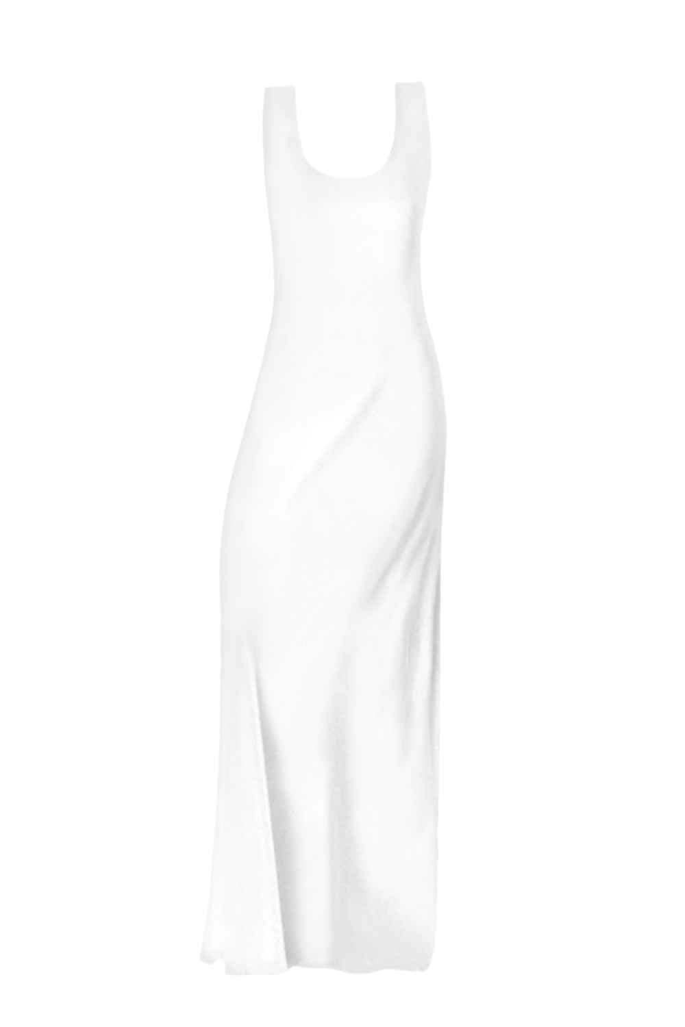 Viscose dress in white version 21-004