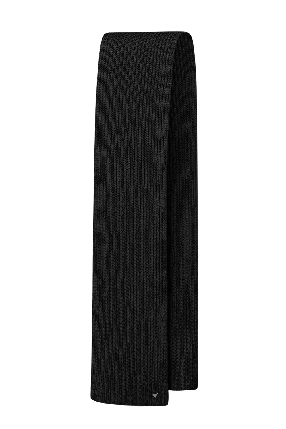 Knitted scarf black (T.Mosca) ScarfMR23-01