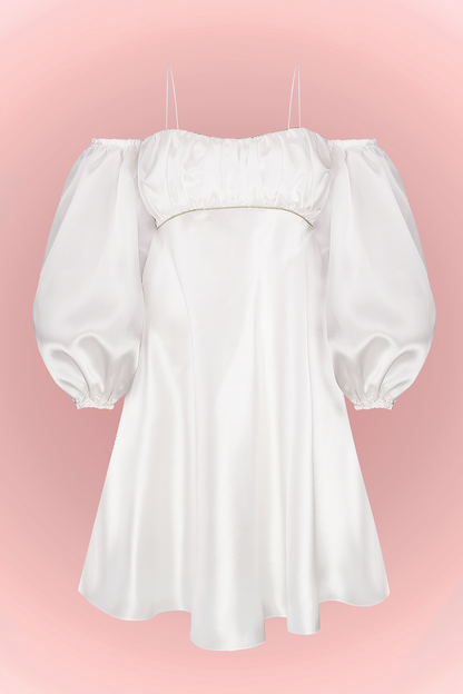 Šaty z organzy (Total White) SS2306