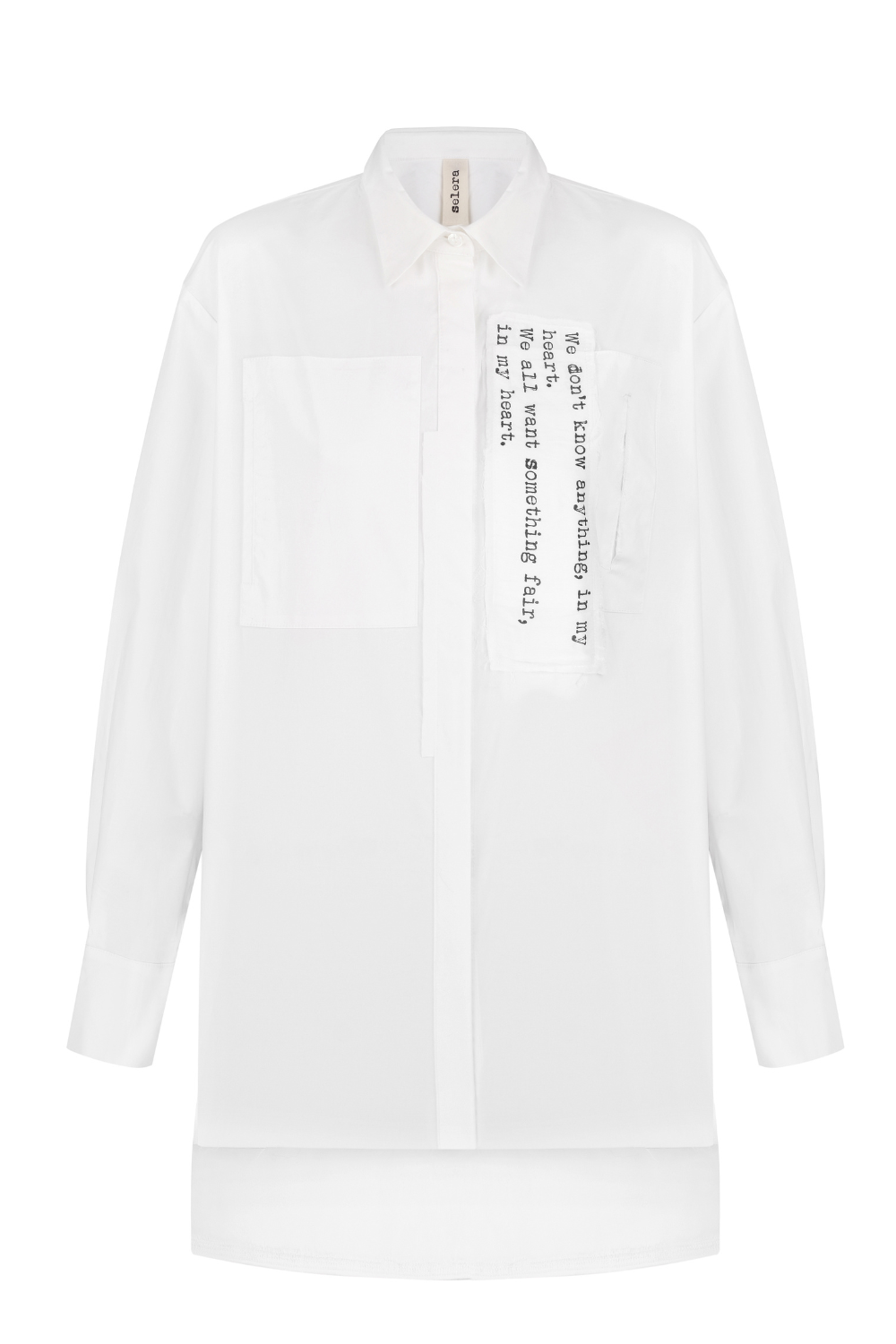 Cotton shirt with lettering (SELERA) SLR_FW23_5_