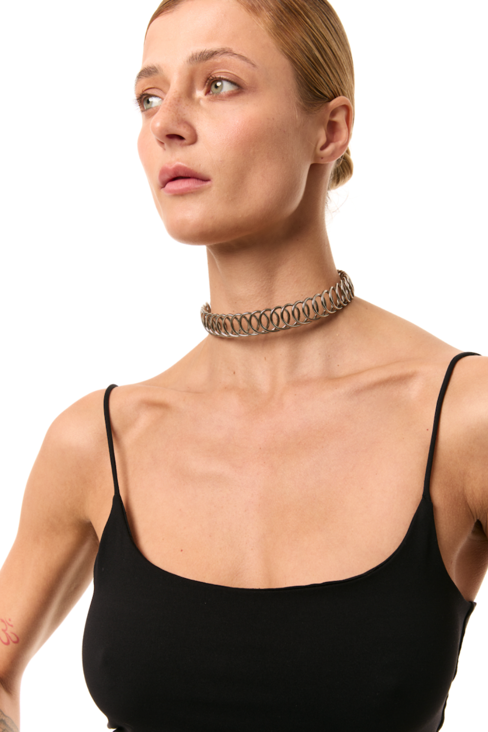 Choker KARMA Original, silver, (GrainsDeVerre), CHK01