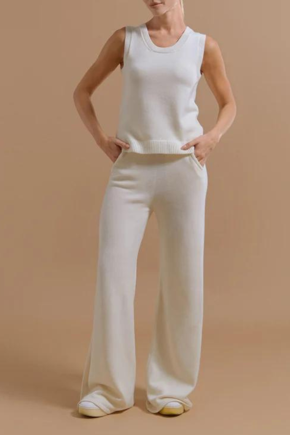 Cashmere trousers, Milky (THE LAW OF LOVE) TLL-2348