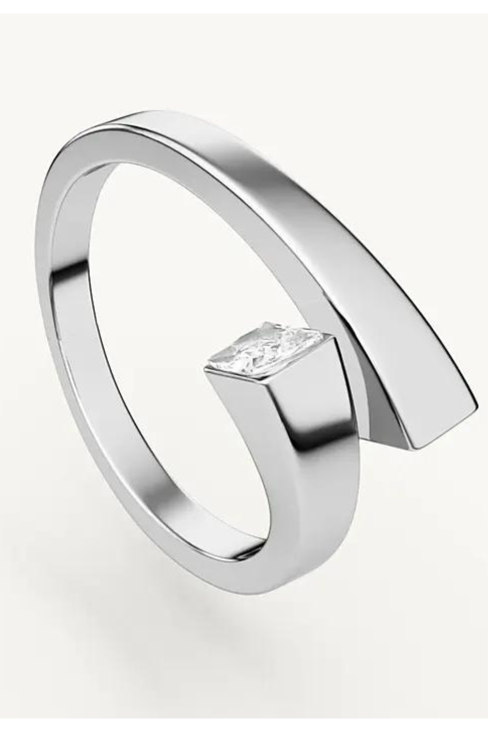 Gloria silver ring, Size 54, (SILVERAMO), K2F2056