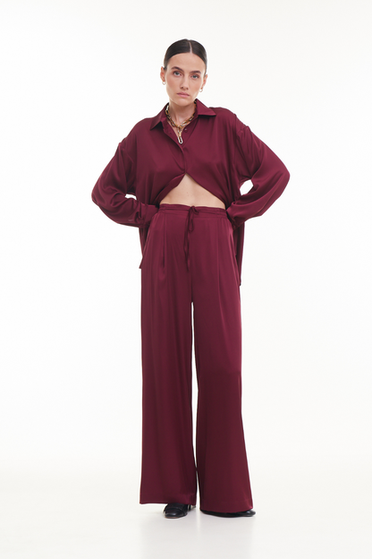 Burgundy pants BASIC, (Mint), 22010076