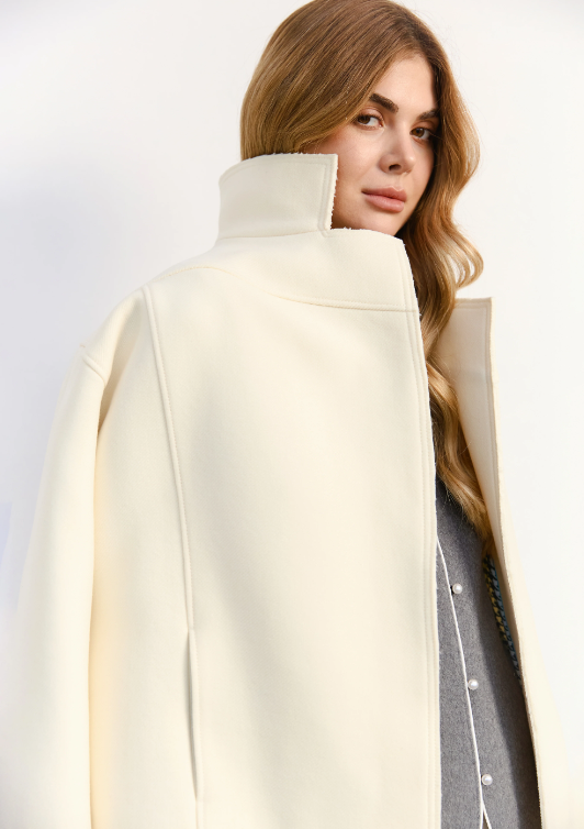 Bomber bunda SOPHIE IVORY mléčné barvy (Kristina Laptso) , WOL25119SMMLIV