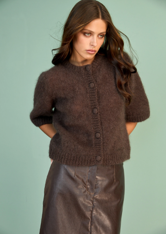Mohair sweater VELVET BROWN (Kristina Laptso), MOH25105TUBR