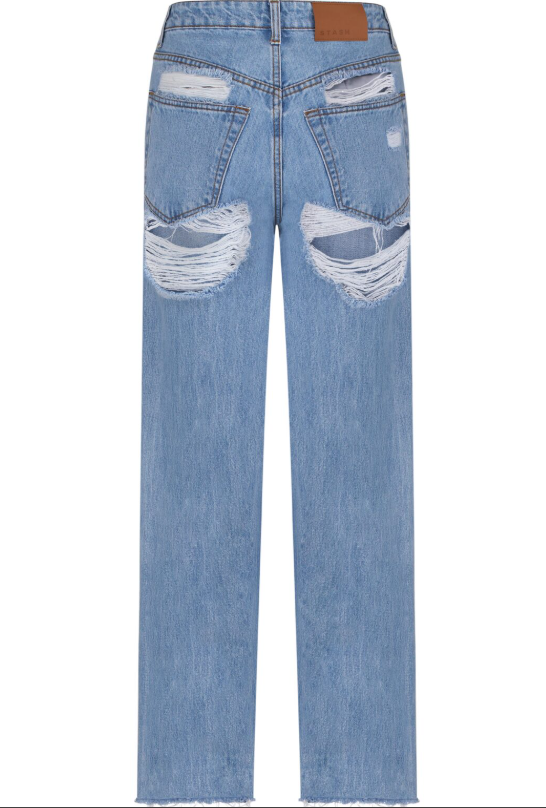 Džíny Boyfriends v modré barvě (STASH) , p0080