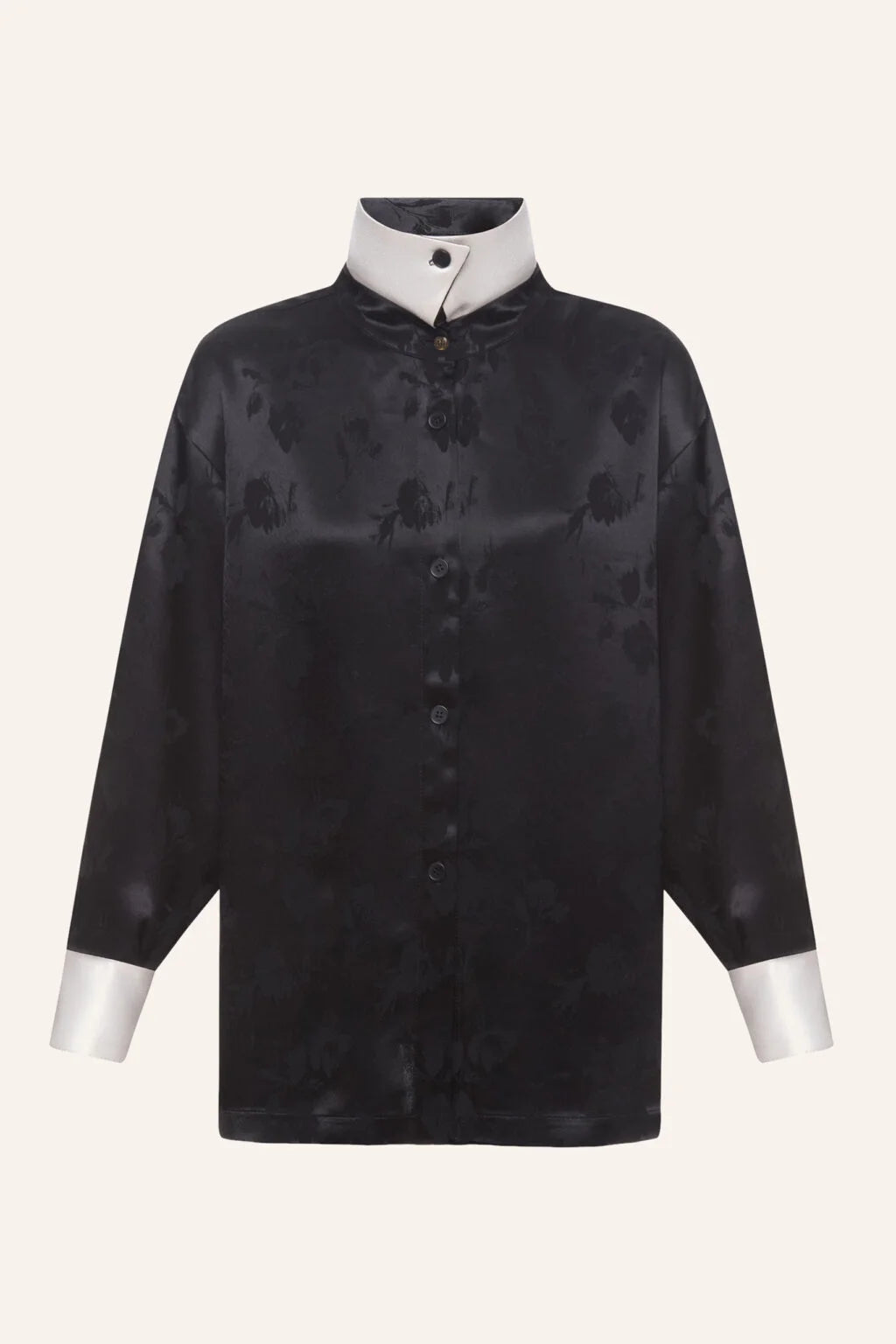 Černá květinová košile (K.KVIT) , RSS260005