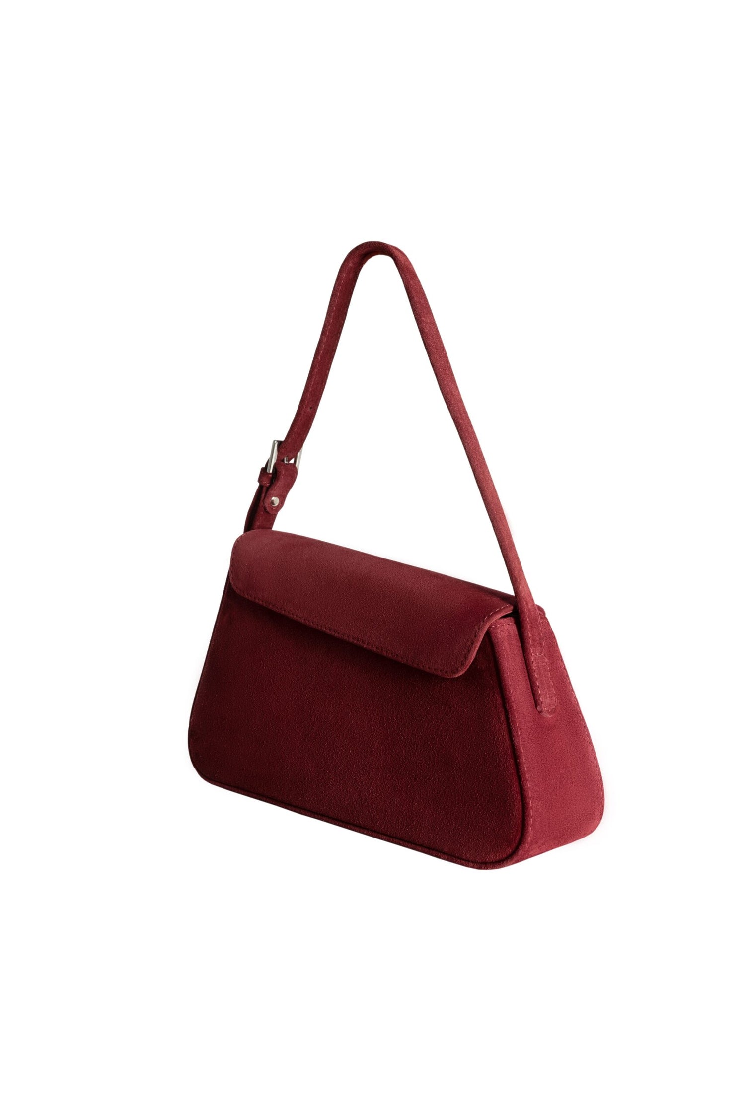 SUEDE BAG BURGUNDY, (Juna) Juna0024