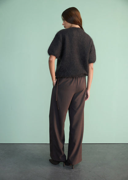 Kalhoty Vintage Kakaově hnědé (Kristina Laptso) VIS2577XSSMMLBR