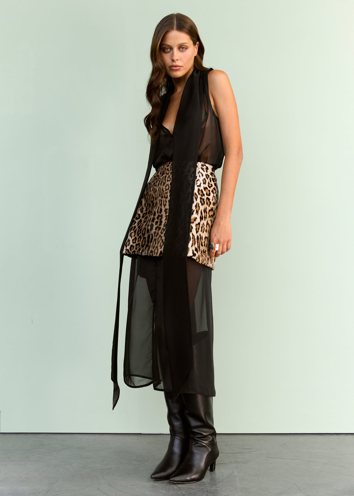 Sukně mini Vintage BENGAL (Kristina Laptso) COT2574XSSMMLEO