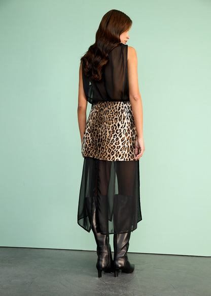 Sukně mini Vintage BENGAL (Kristina Laptso) COT2574XSSMMLEO