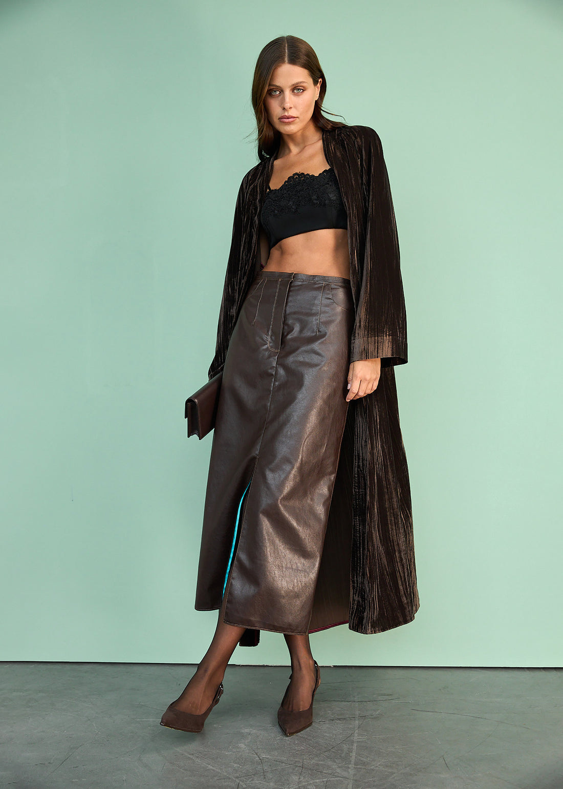 Župan sametový Dark Ember (Kristina Laptso), SIL2583XSSMLBR