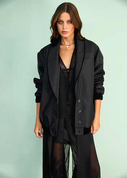 Bomber METEORITE BLACK (Kristina Laptso) POL2573XSSMMLBK