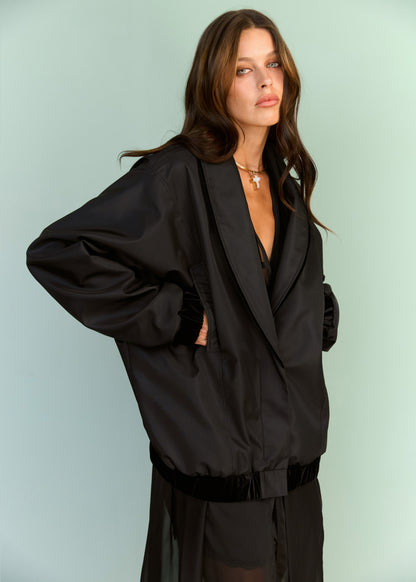 Bomber METEORITE BLACK (Kristina Laptso) POL2573XSSMMLBK