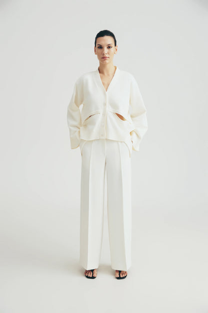 Kardigan na knoflíky, (Total White) SS2501