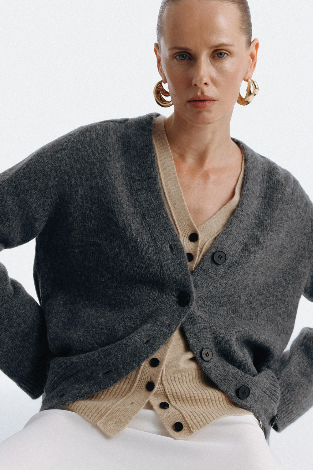 Gray cardigan (KaterinaKvit) GAW242504