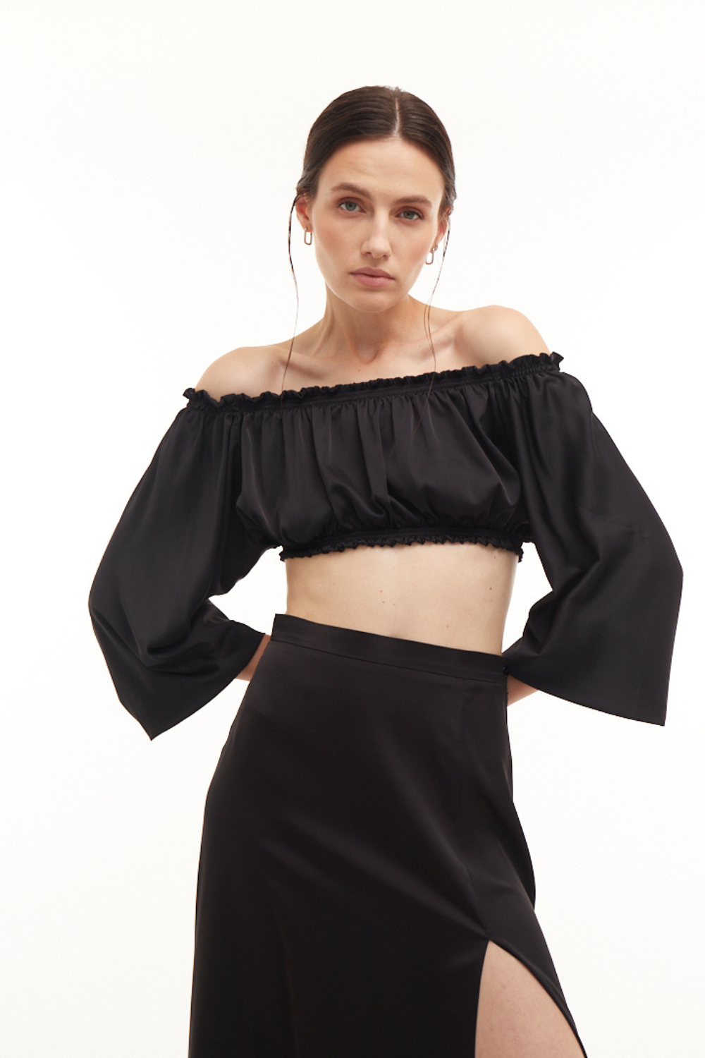 Crop-top černý PASSION, (Mint), 109267
