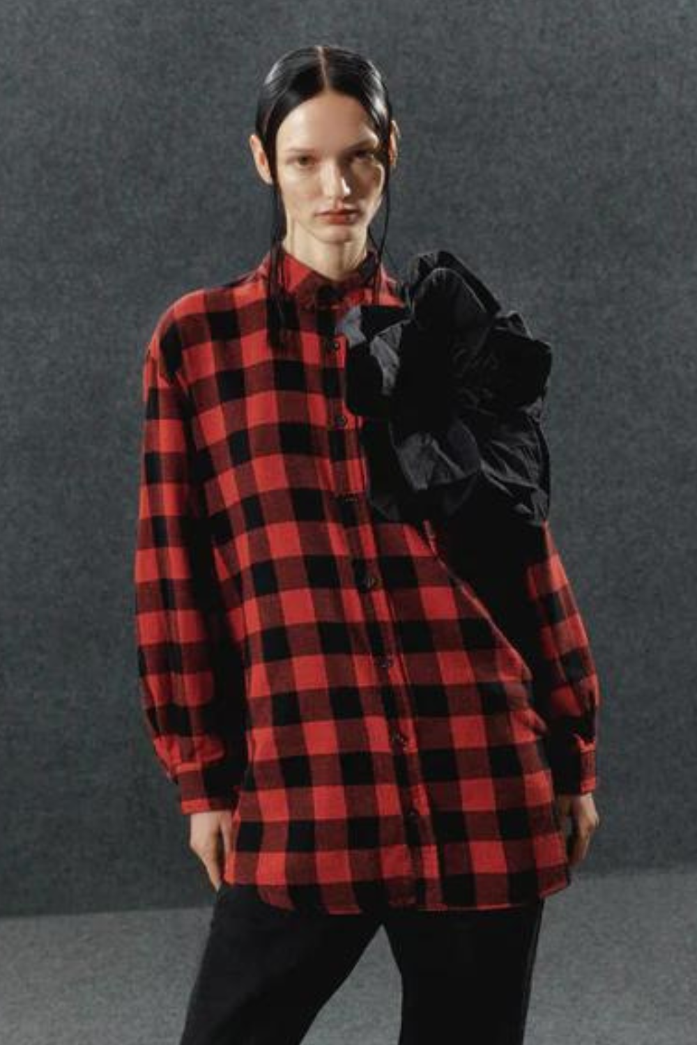 Košile "Redesigned Shirt 128", červená, (Omelia), FW23-128-rc