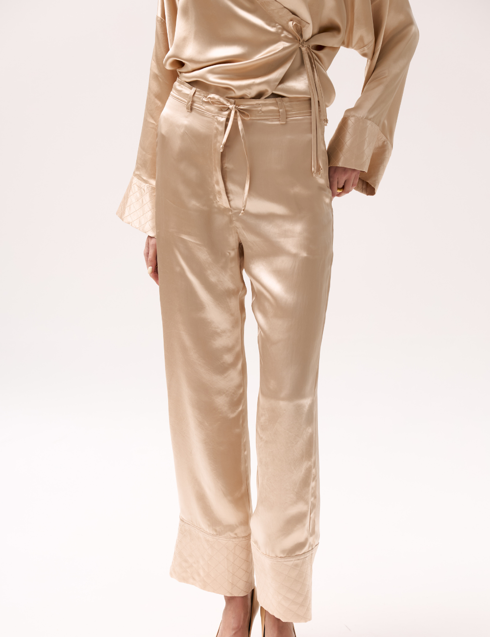 Золотисті атласні штани (XM by Malinovska)