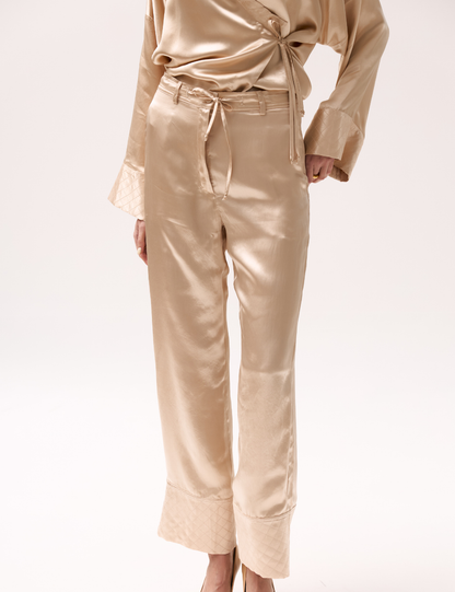 Золотисті атласні штани (XM by Malinovska)