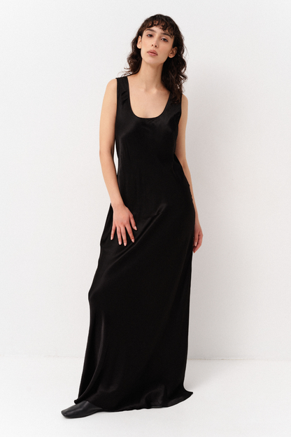 Slip dress, black, SM, (Corsis), 21-003