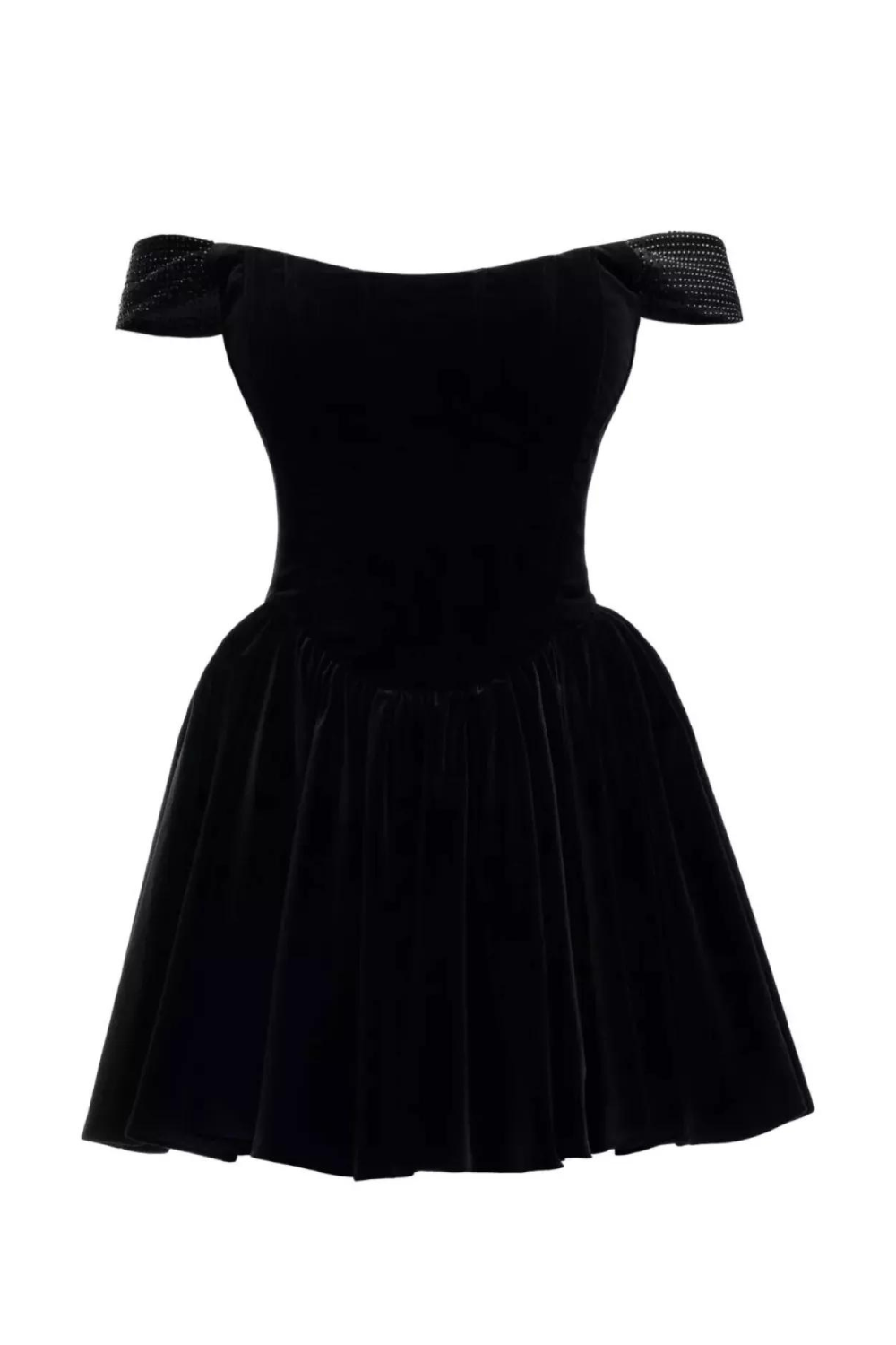 Černé sametové korzetové šaty (Vivons)