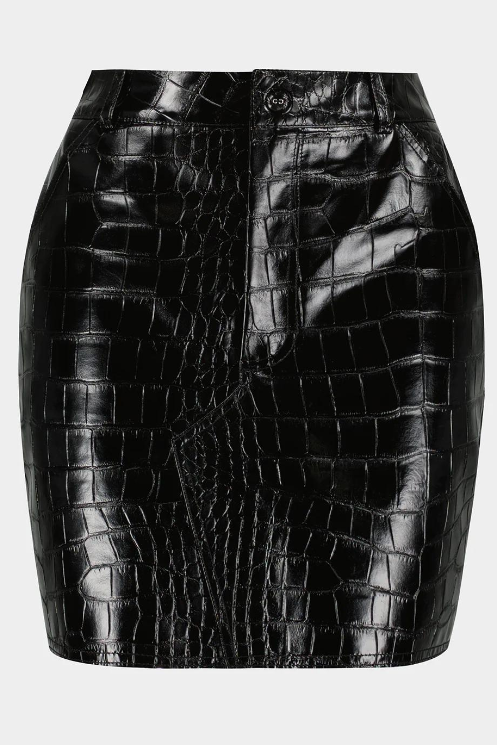 Mini sukně z vinylu s potiskem krokodýla (GUDU) SK004SS21