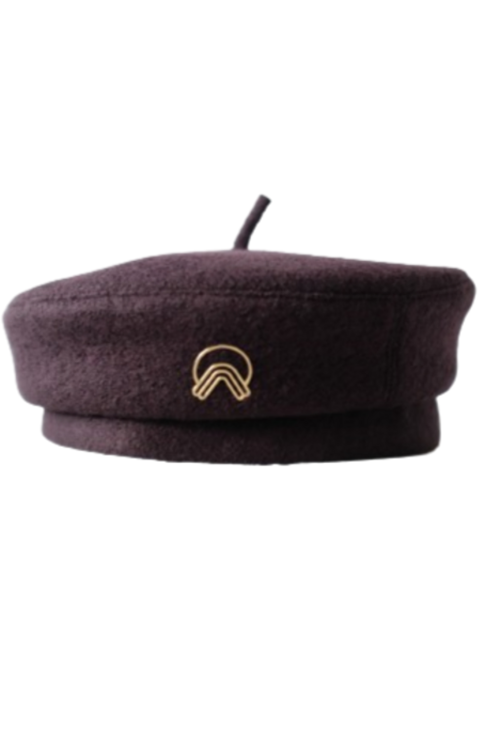 Čokoládový vlněný baret &quot;Torf&quot; (Nesamovyto) CHCLT5