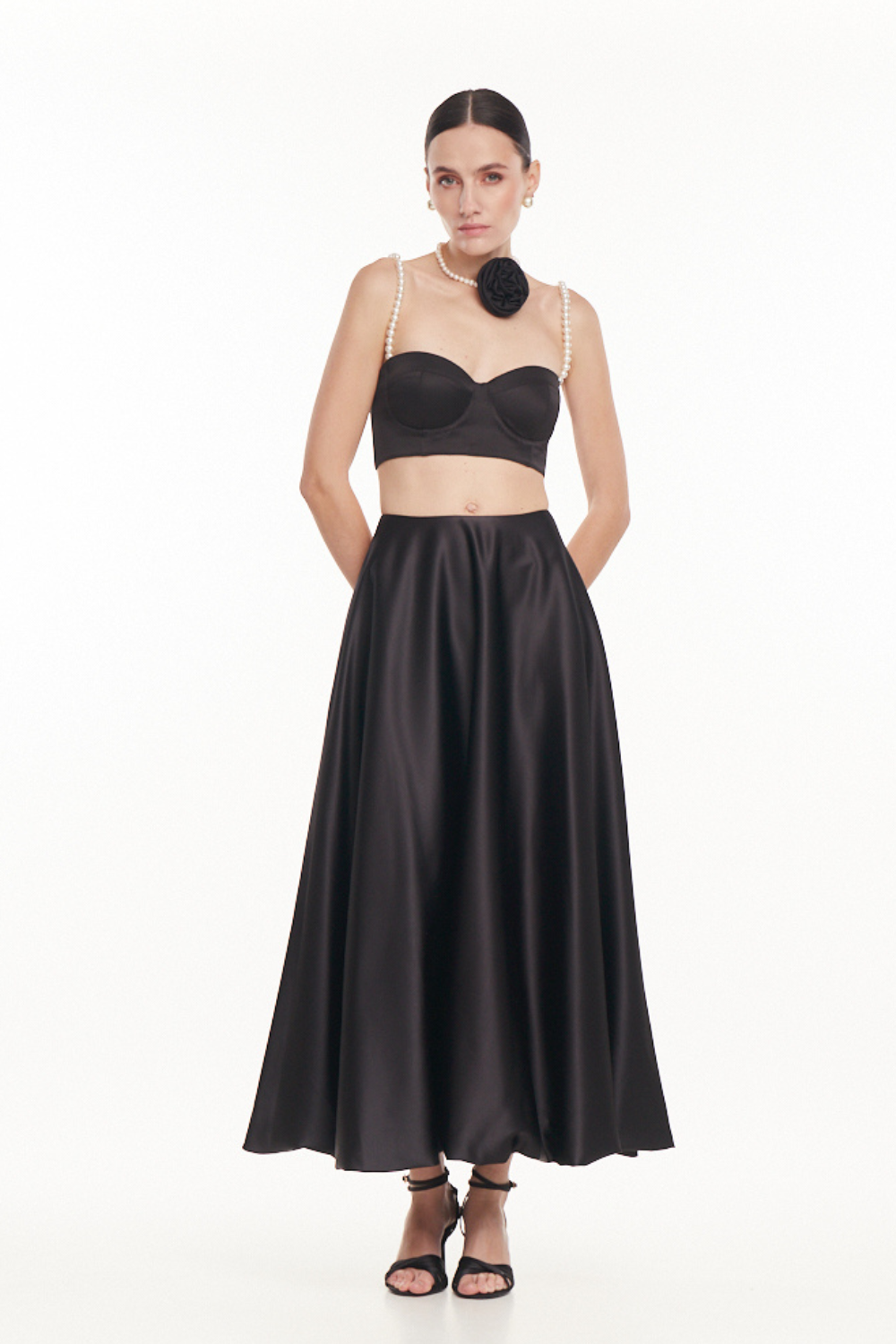 Black skirt WAVE, (Mint), 22010266