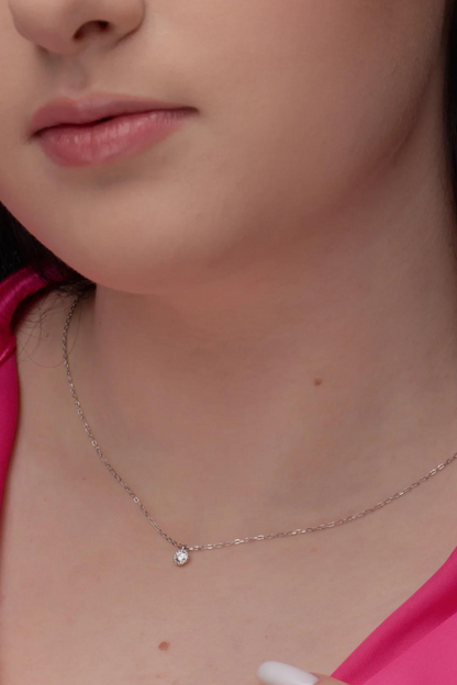 Silver necklace Rozálie (SILVERAMO), KL2F1008S-43
