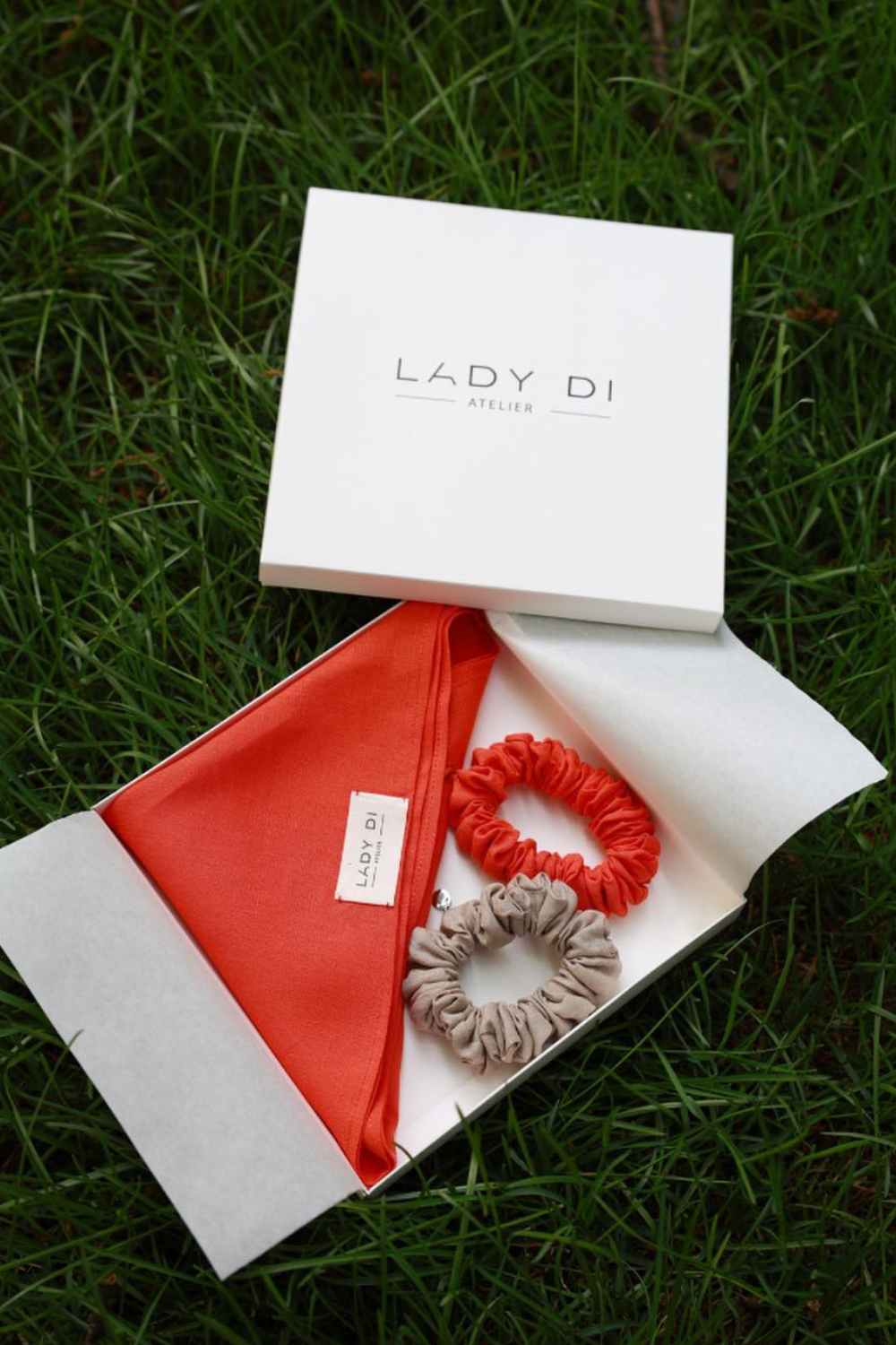 Комплект білизняних аксесуарів &quot;Смугастий шарф + 2 гумки&quot; (LadyDi)