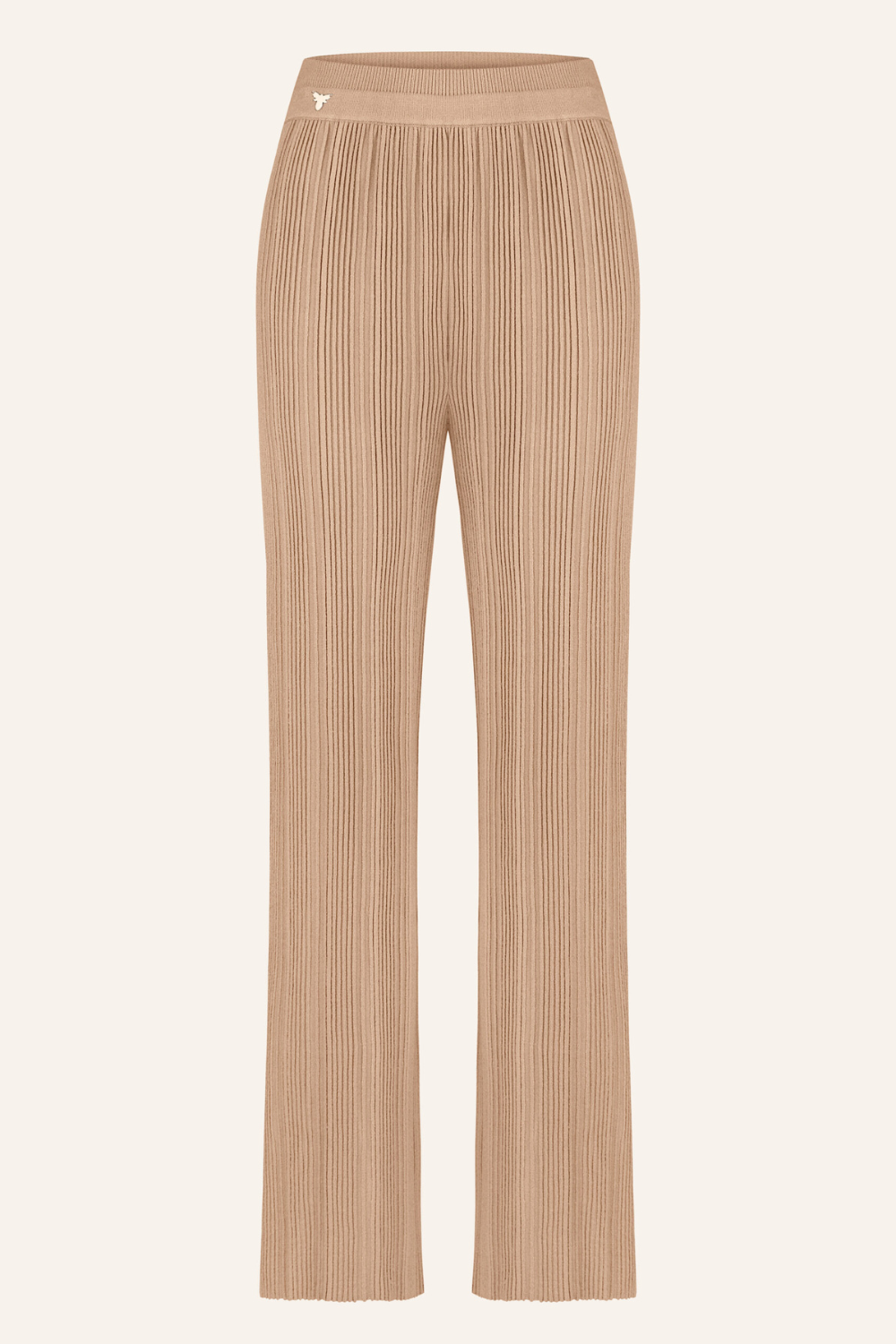 Knitted trousers, beige, (T.Mosca), BOL24-01