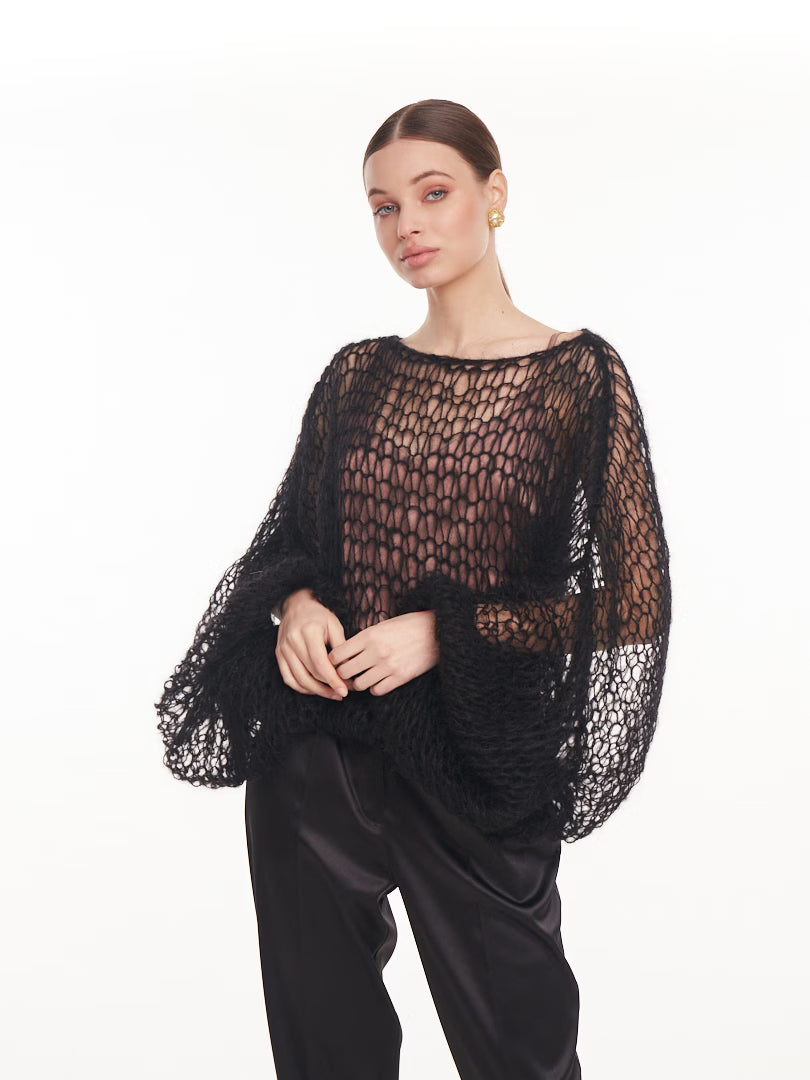 Černý svetr CLOUD (Mint) , 2768