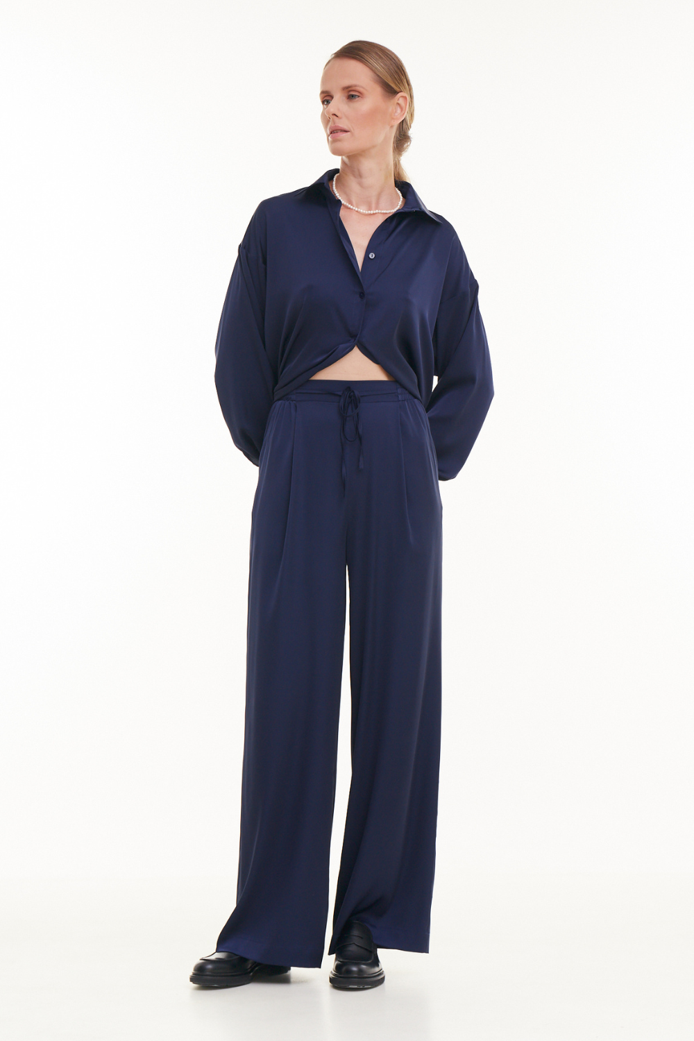 Kalhoty "BASIC", tmavě modré, (Mint), 22010059