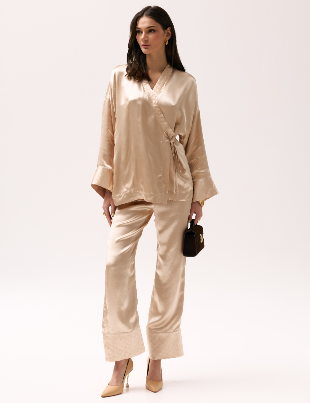 Zlaté saténové kalhoty (XM by Malinovska)