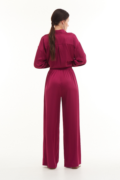 Kalhoty BASIC růžové barvy (Mint) 2109