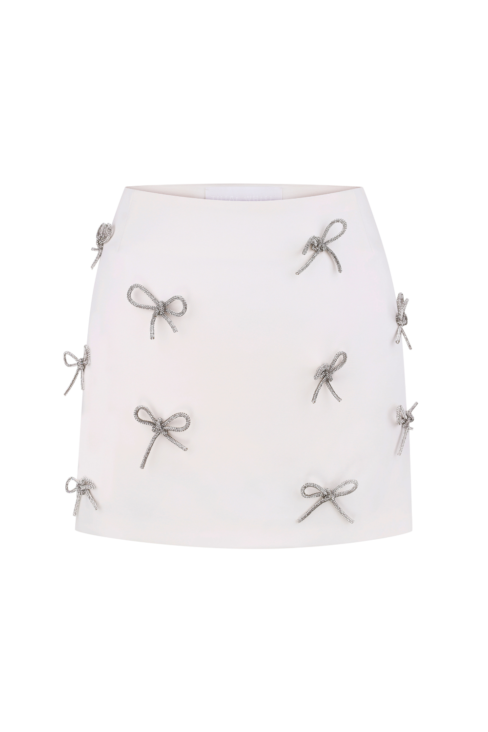 Mini skirt with bows, (TotalWhite), G2415